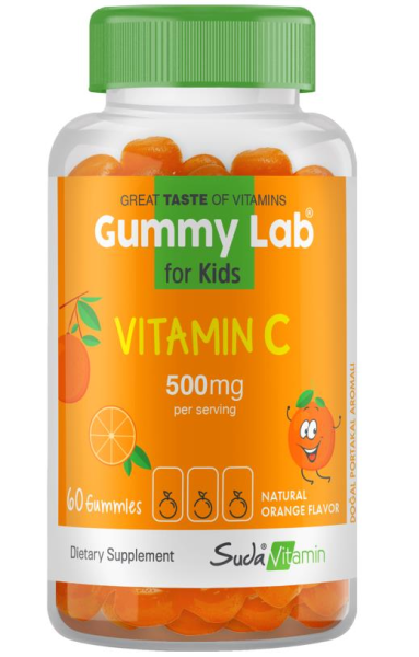 Gummy Lab Vitamin C 500mg Çocuk 60 Gummies | Portakal Aromalı