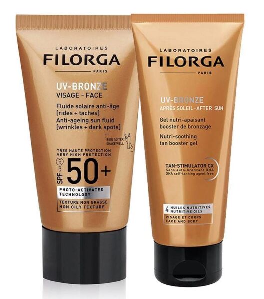 Filorga UV-Bronze Visage Anti-Ageing Sun Kit | Yaşlanma Karşıtı Güneş Bakım Kiti