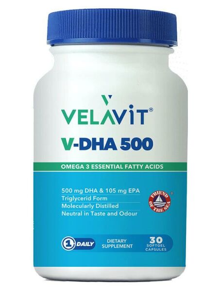 Velavit V-DHA 500 Omega-3 30 Softgel Kapsül