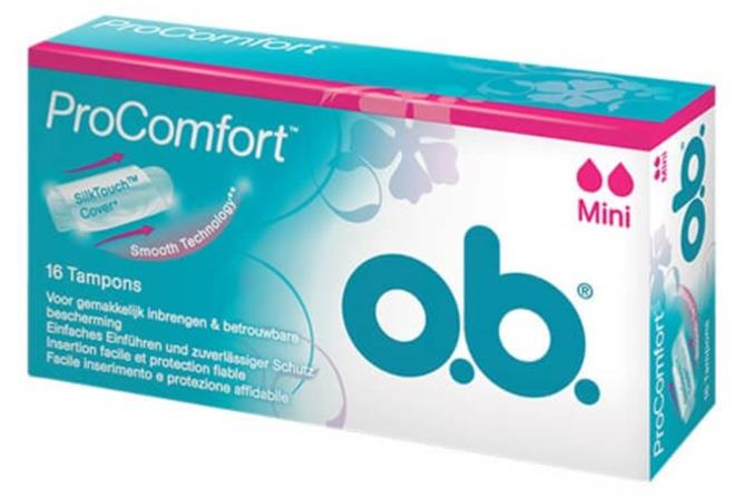 O.B Pro Comfort Tampon Mini 16 Adet | 2 Damla