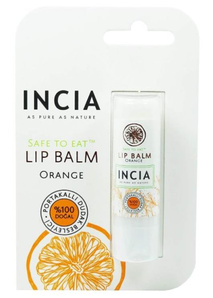 Incia Lip Balm Orange 6gr | Porkatal Özlü Besleyici Dudak Bakım Kremi