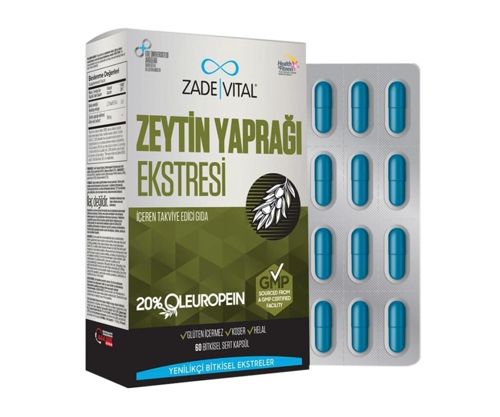 Zade Vital Zeytin Yaprağı Ekstresi 60 Kapsül
