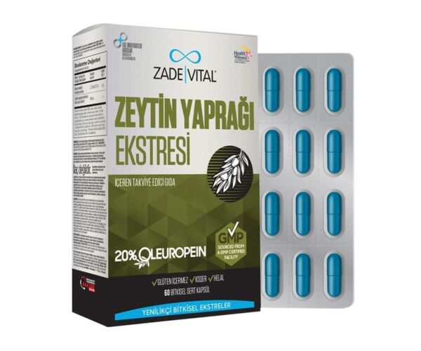 Zade Vital Zeytin Yaprağı Ekstresi 60 Kapsül