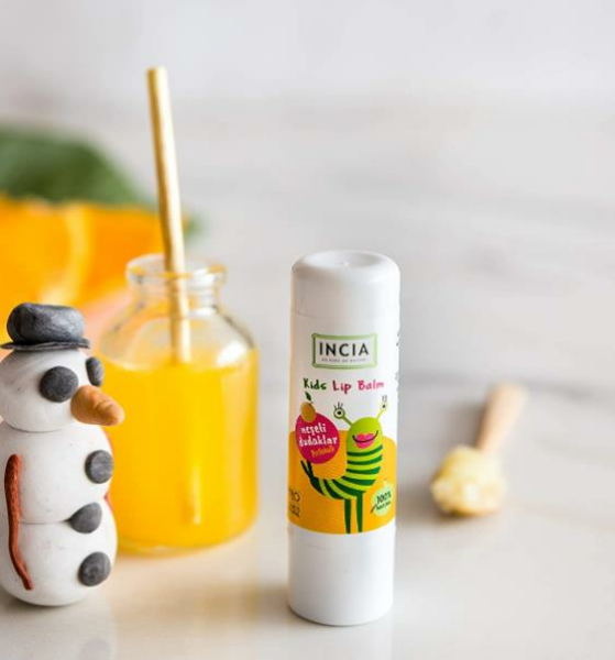 Incia Kids Lip Balm Orange 6gr | Çocuklara Özel Besleyici Dudak Bakım Kremi