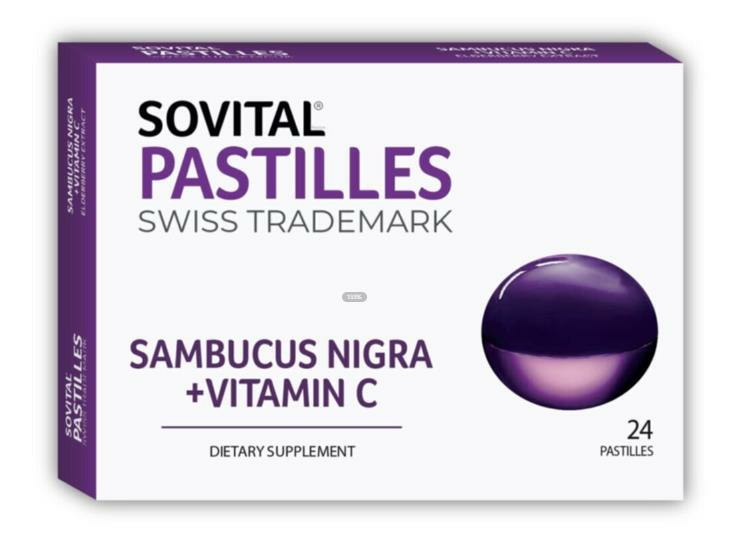 Sovital Sambucus Nigra + Vitamin C 24 Pastil