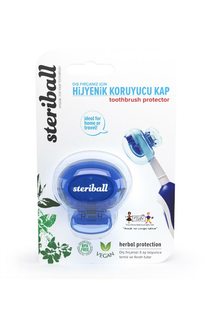 Steriball Diş Fırçası Koruma Kabı | Mavi