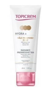 Topicrem Hydra+ Radiance Progressive Tan 40ml | Işıltı Etkili Doğal Bronzluk Kremi