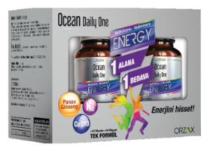 Orzax Ocean Daily One Energy 30 + 30 Tablet | 1 Alana 1 Bedava