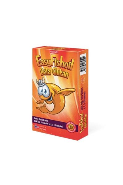 Easyvit EasyFishOil Beta Glukan Çiğnenebilir Jel Tablet 30 Tablet