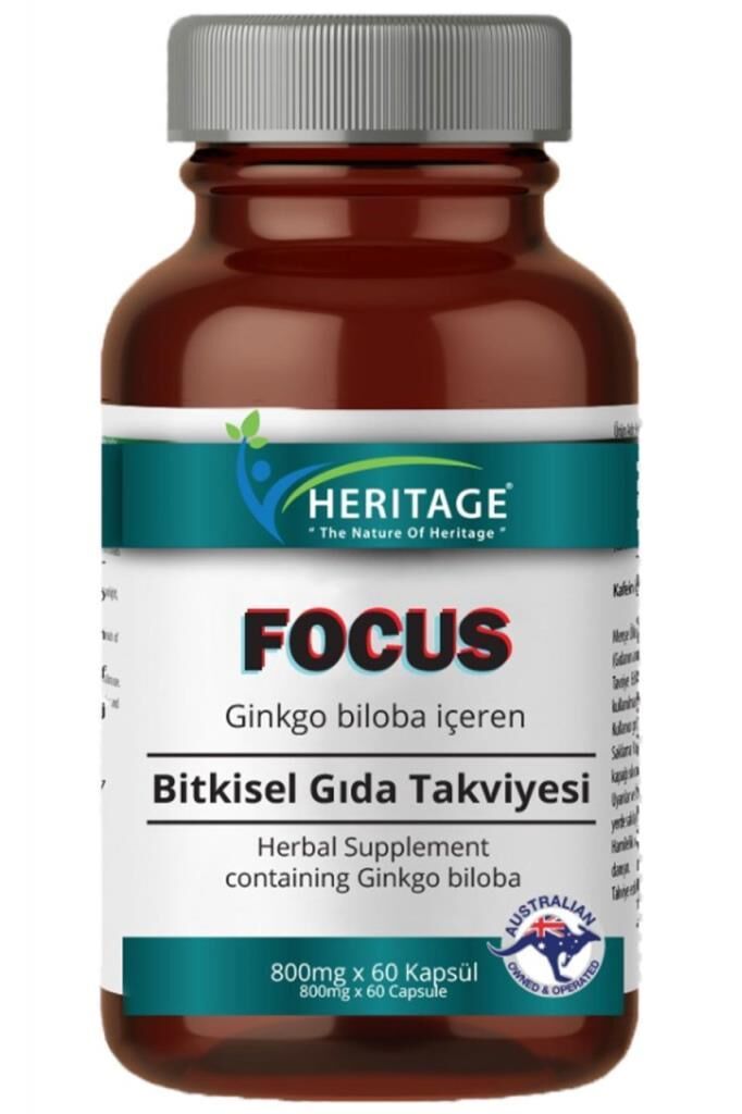 Heritage Focus Gingko Biloba Ekstresi 60 Kapsül