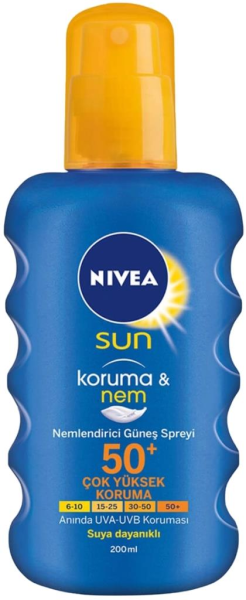 Nivea Sun Koruma ve Nema Güneş Spreyi SPF50+ 200ml