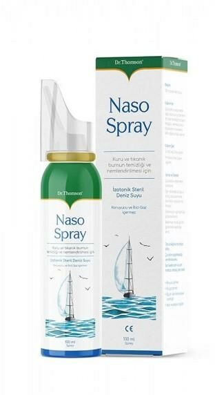 Dr. Thompson Naso Burun Spreyi 100ml | İzotonik Steril Deniz Suyu