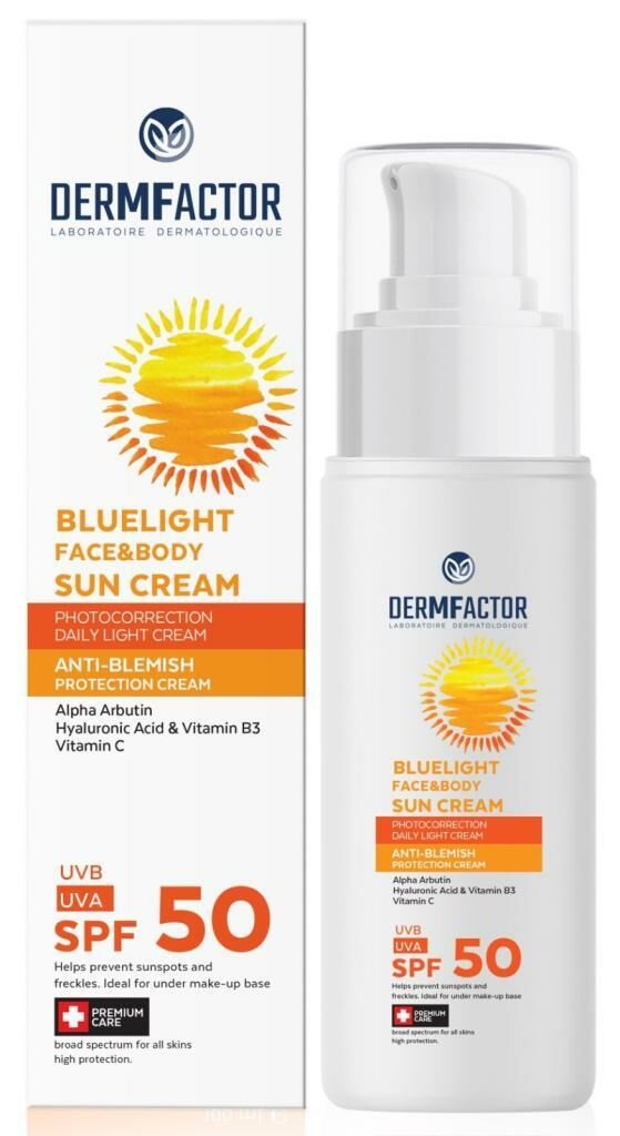 Dermfactor Bluelight Güneş Kremi Leke Karşıtı SPF50 100ml