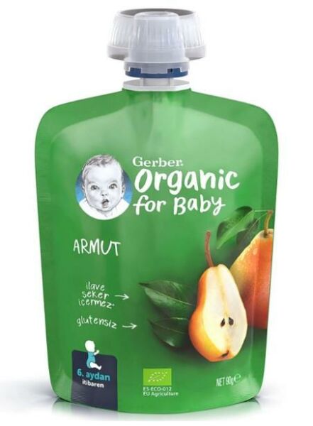 Gerber Organik Armut Püresi 90g | 6 Aydan İtibaren