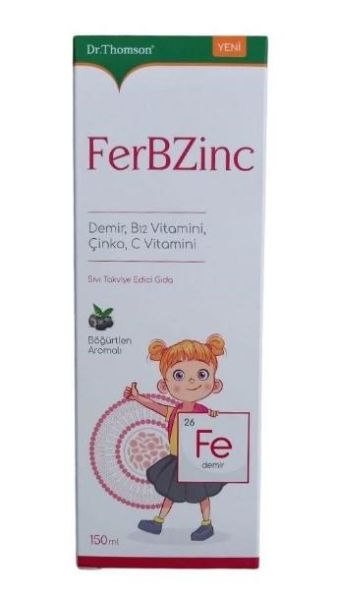 Dr. Thomson FerbZinc Şurup 150ml | Demir, B12 Vitamini, Çinko