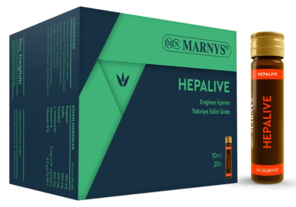 Marnys Hepalive Enginar Özü 10ml | 20 Shot