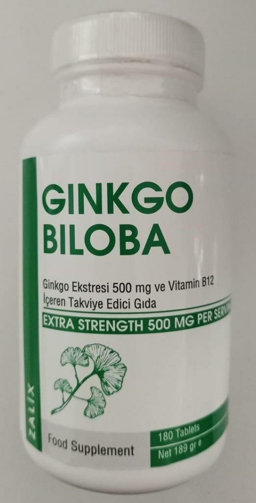 Zalix Ginkgo Biloba 500mg + B12 180 Tablet