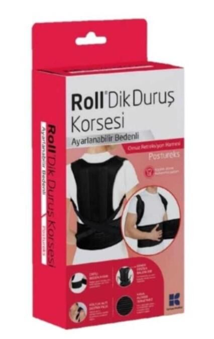 Roll Dik Duruş Korsesi | Ayarlanabilir Bedenli