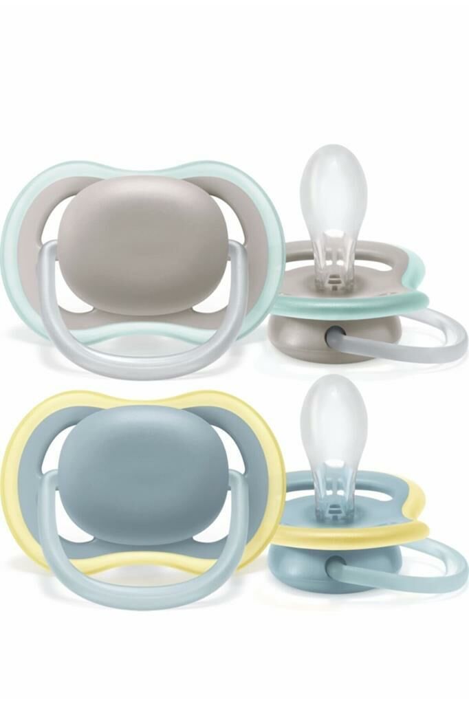 Philips Avent Yalancı Emzik Ultra Air Erkek Desensiz | 18 Ay Üzeri, 2 Adet, SCF34901