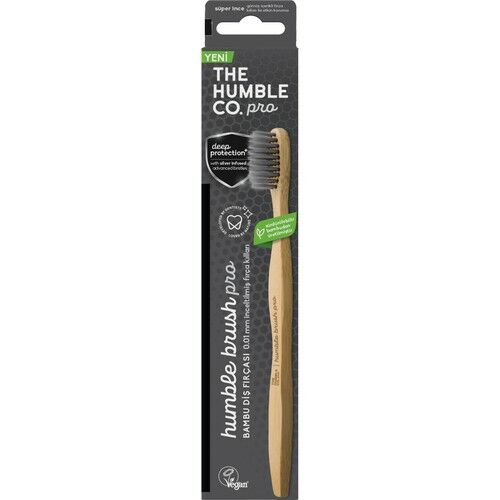 Humble Brush Pro Deep Protection Bambu Diş Fırçası | Silver