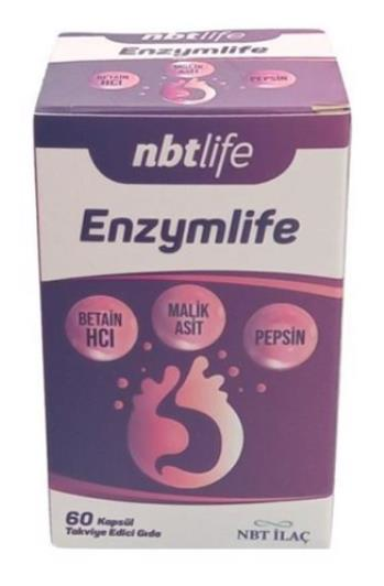 Nbt Life Enzymlife 60 Kapsül | Betain HCI ve Pepsin