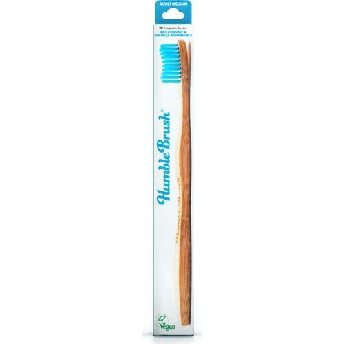 Humble Brush Adult Medium Bambu Diş Fırçası | Mavi