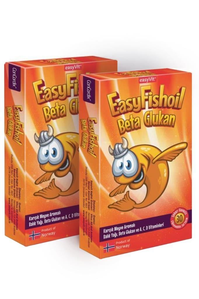 Easyvit EasyFishOil Beta Glukan Çiğnenebilir Jel Tablet 30 Tablet