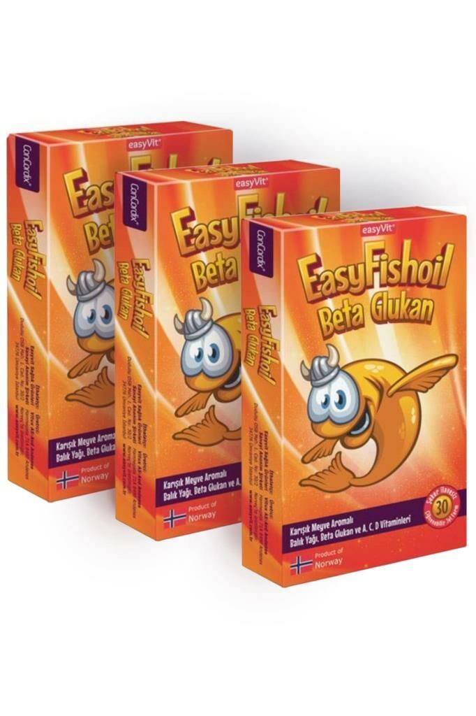 Easyvit EasyFishOil Beta Glukan Çiğnenebilir Jel Tablet 30 Tablet
