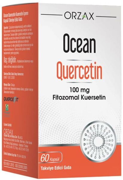 Orzax Ocean Quercetin 100 mg 60 Kapsül