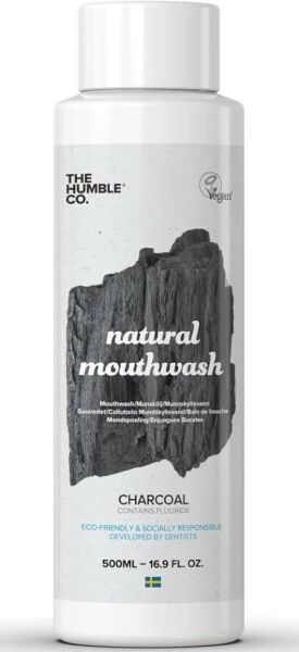 Humble Mouthwash Adult Charcoal 500ml | Aktif Kömür Ağız Bakım Suyu