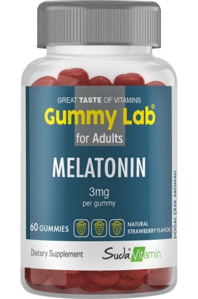 Gummy Lab Melatonin 3mg 60 Gummies | Çilek Aromalı