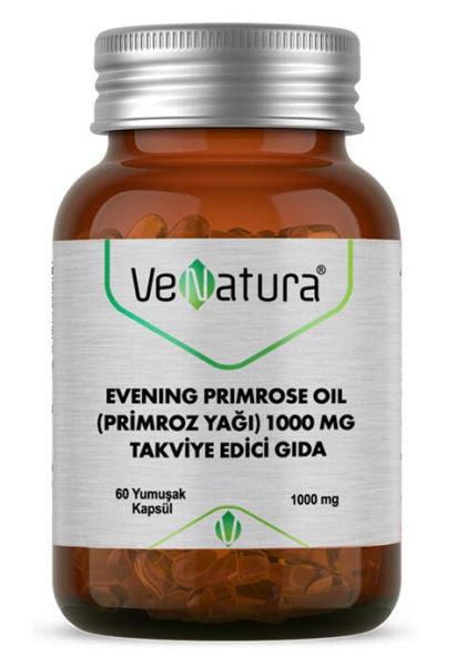 Venatura Evening Primrose Oil 1000mg 60 Kapsül | Primroz Yağı