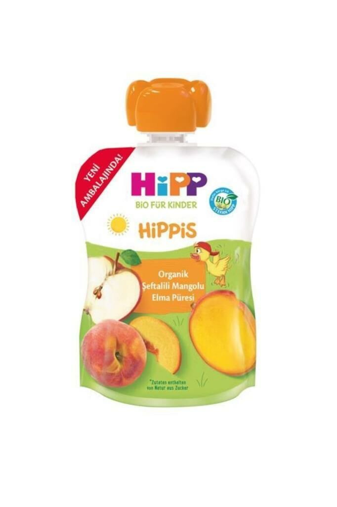 Hipp Organik Meyve Püresi 100g | Şeftalili Mangolu Elma