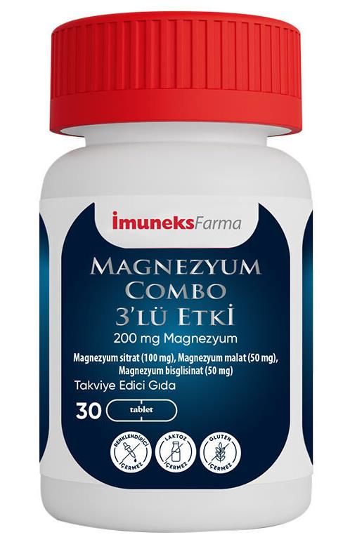 İmuneks Farma Magnezyum Combo 3'lü Etki 60 Tablet