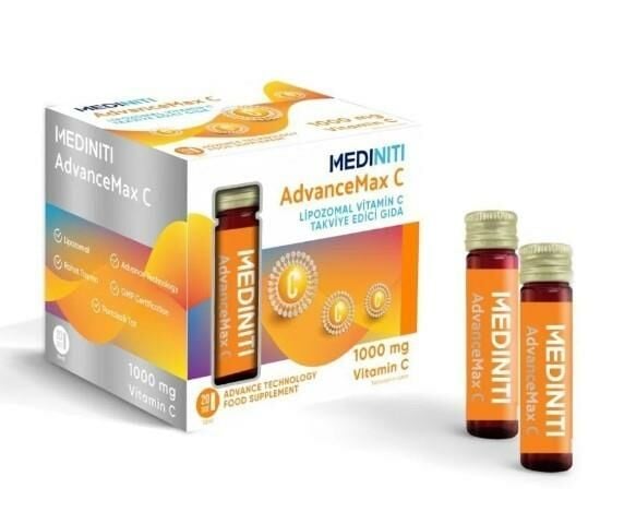 Mediniti AdvanceMax C 1000mg Lipozomal Vitamin C 20 Şişe
