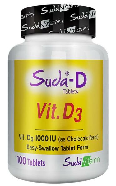 Suda Vitamin Suda-D Vitamin D3 1000IU 100 Tablet