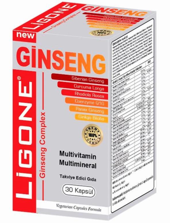 Ligone Ginseng Complex Multivitamin Multimineral 30 Kapsül