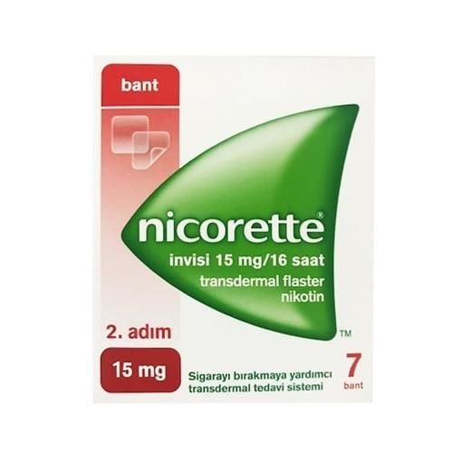 Nicorette Invisi Nikotin Bandı 2.Adım 15mg 7 Bant