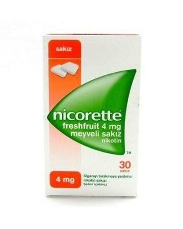 Nicorette Freshfruit Meyveli Nikotin Sakızı 4mg 30 Adet