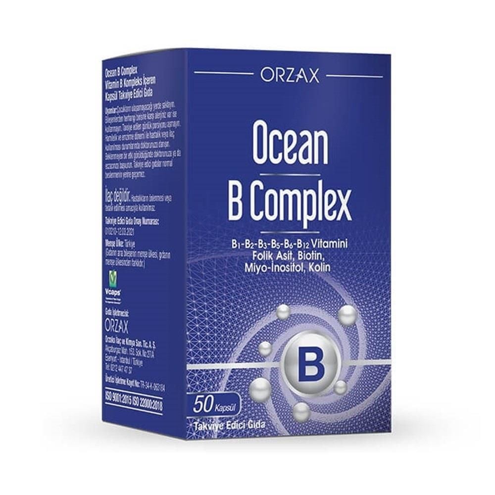 Orzax Ocean B Complex 50 Kapsül