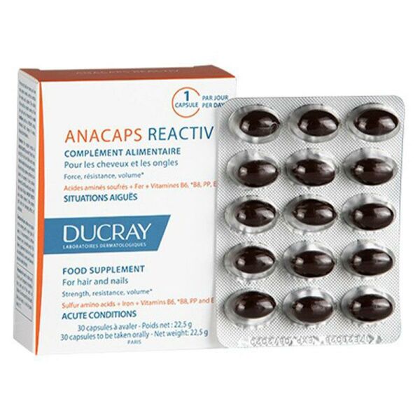 Ducray Anacaps Reactiv 30 Kapsül | Saç ve Tırnak Koruyucu Takviye Gıda