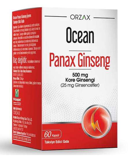 Orzax Ocean Panax Ginseng 60 Kapsül