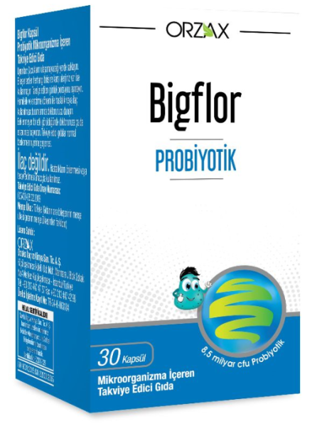 Orzax Bigflor Probiyotik 30 Kapsül