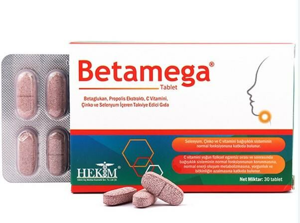 Betamega Betaglukan 30 Tablet