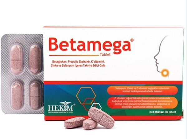 Betamega Betaglukan 30 Tablet