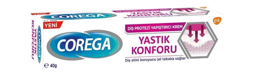 Corega Yastık Konforu Diş Protezi Yapıştırıcı Krem 8,5gr