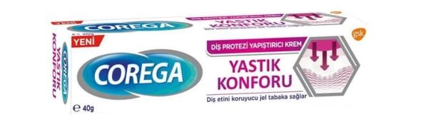 Corega Yastık Konforu Diş Protezi Yapıştırıcı Krem 8,5gr