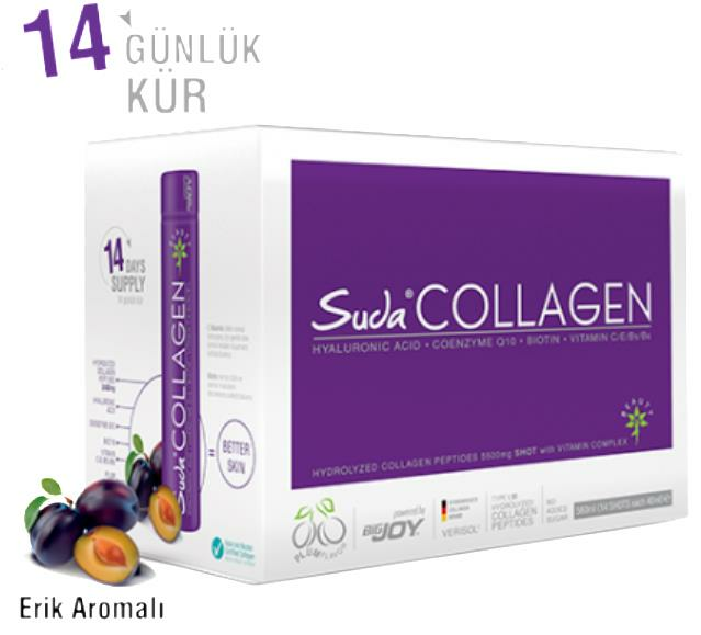 Suda Collagen Plum Flawor Likit Kolajen 40ml | 14 Shot