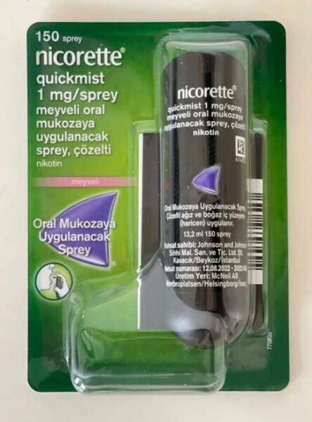 Nicorette Quickmist 1mg Meyveli Sprey