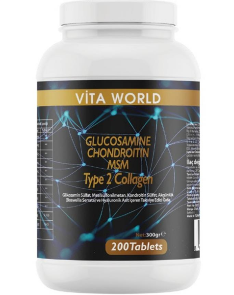 Vita World Glukozomin 200 Tablet